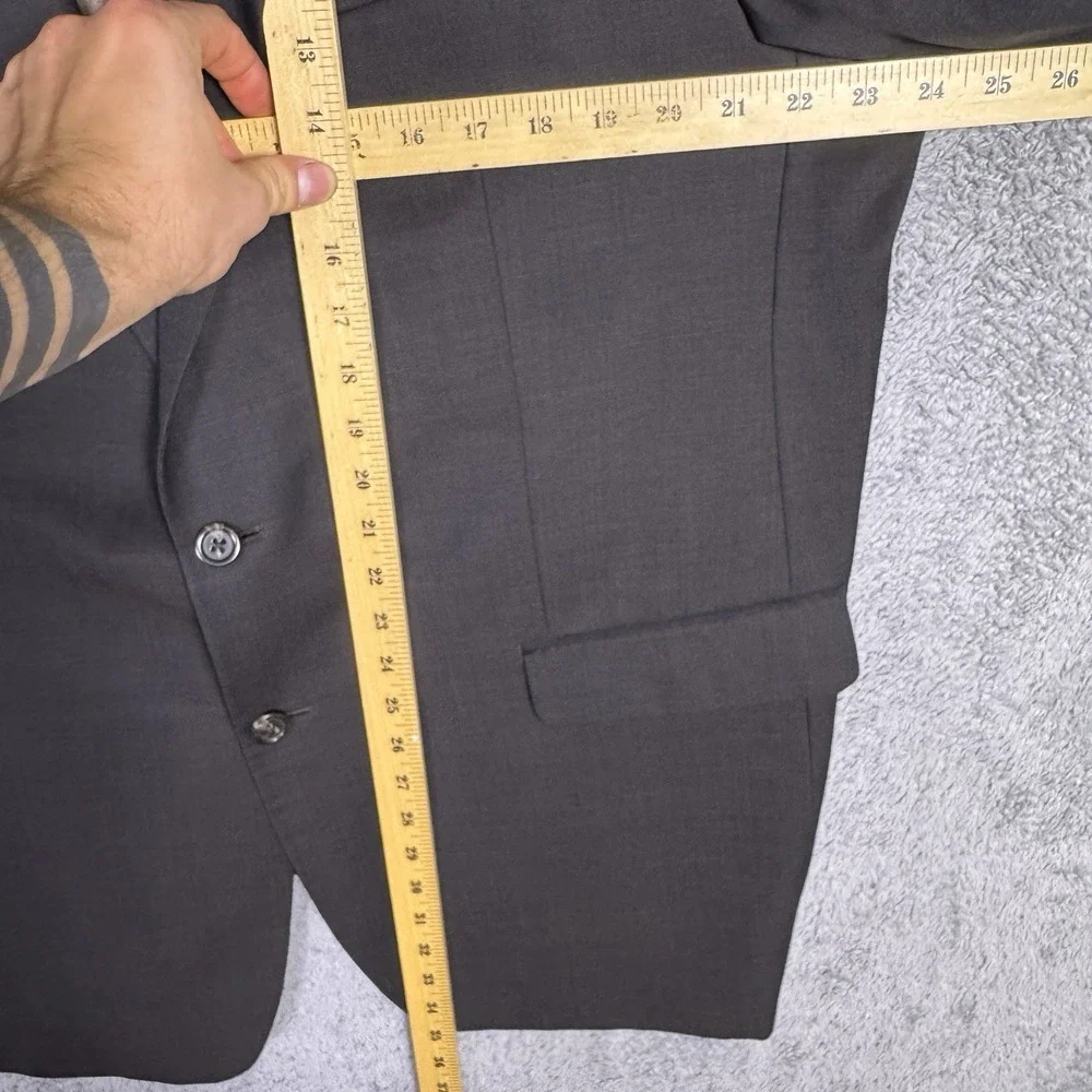 Ralph Lauren Blazer Men 48L Wool Suit Jacket 2 Button Vintage Chocolate Brown